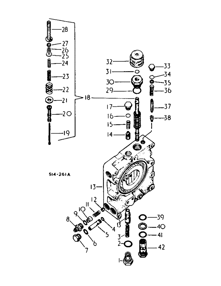 Схема запчастей Case IH 484 - (10-16) - HYDRAULICS, MULTIPLE CONTROL VALVE (07) - HYDRAULICS