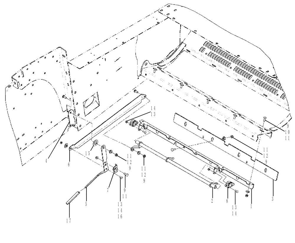 Схема запчастей Case IH 8120 - (88.210.13[03]) - SHEAR BAR ASSEMBLY, STANDARD (88) - ACCESSORIES