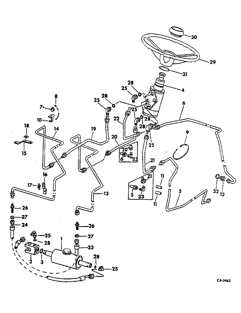 Схема запчастей Case IH 674 - (10-05) - HYDRAULICS, POWER STEERING (07) - HYDRAULICS