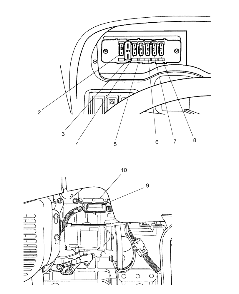 Схема запчастей Case IH DX45 - (06.04) - FUSES (06) - ELECTRICAL SYSTEMS