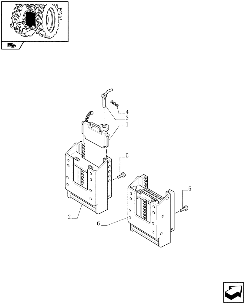 Схема запчастей Case IH PUMA 195 - (1.89.5/03[01]) - (VAR.928) SLIDER TOW HOOK WITH FIXED COUPLING, LESS SWINGING DRAWBAR - ITALIAN TYPE - C6976 (09) - IMPLEMENT LIFT