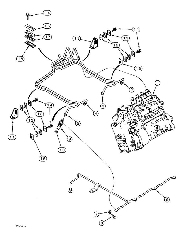 Схема запчастей Case IH 4391T - (3-02) - FUEL INJECTION SYSTEM, 4-390 AND 4T-390 EMISSIONS CERTIFIED ENGINE (03) - FUEL SYSTEM