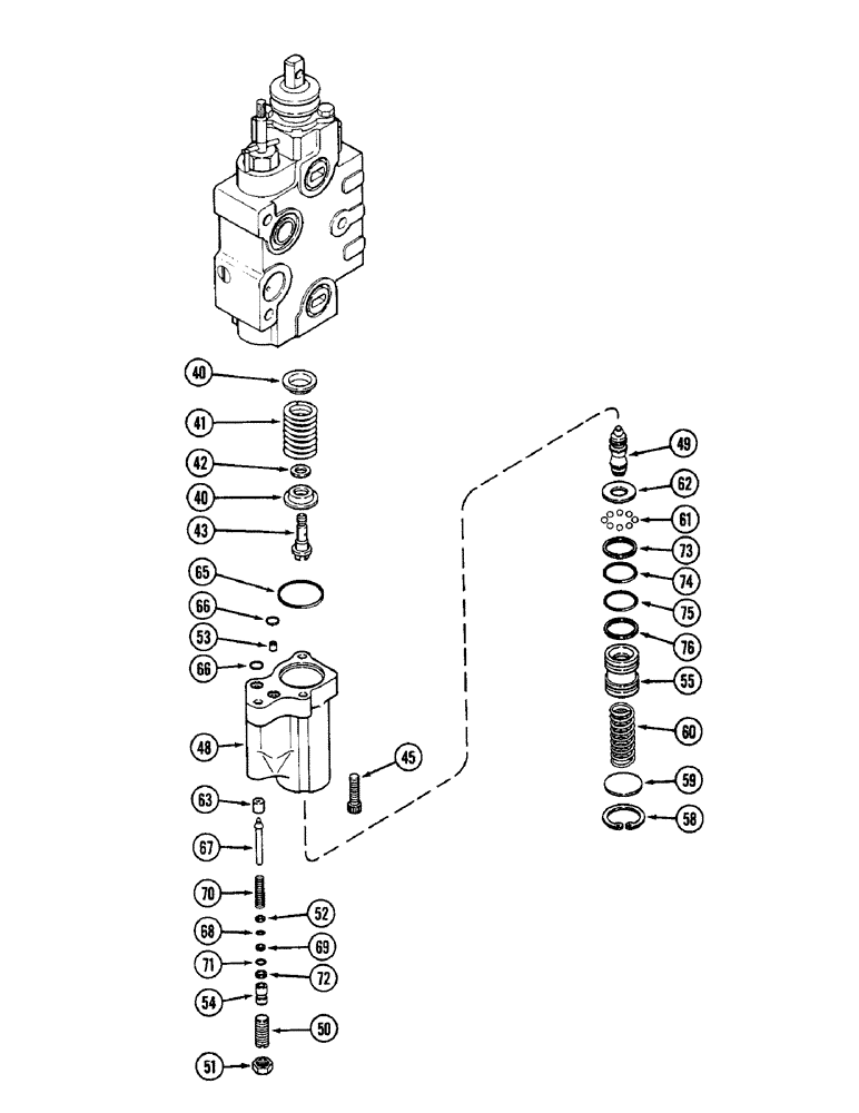 Схема запчастей Case IH 2096 - (8-304) - REMOTE VALVE BODY ASSEMBLY, TWO CIRCUIT & ADD ON FOR THIRD & FOURTH CIRCUIT W/O LOAD CHECK (CONTD) (08) - HYDRAULICS