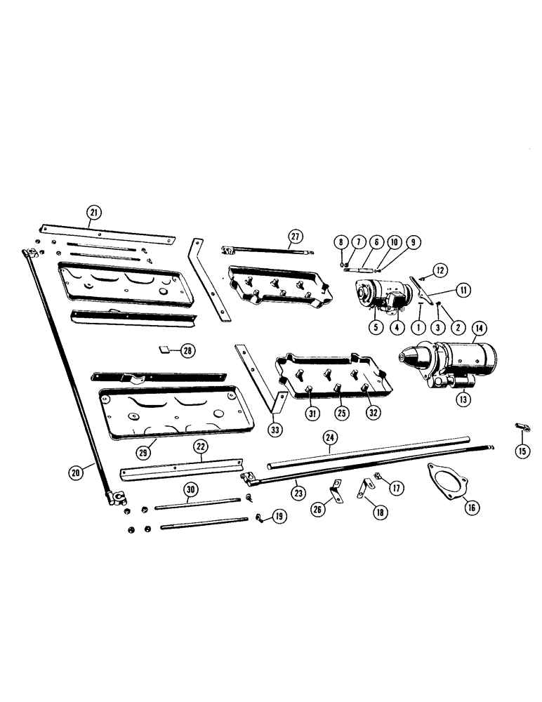 Схема запчастей Case IH 940 - (5-22[2]) - BATTERY AND SUPPORTS (04) - ELECTRICAL SYSTEMS