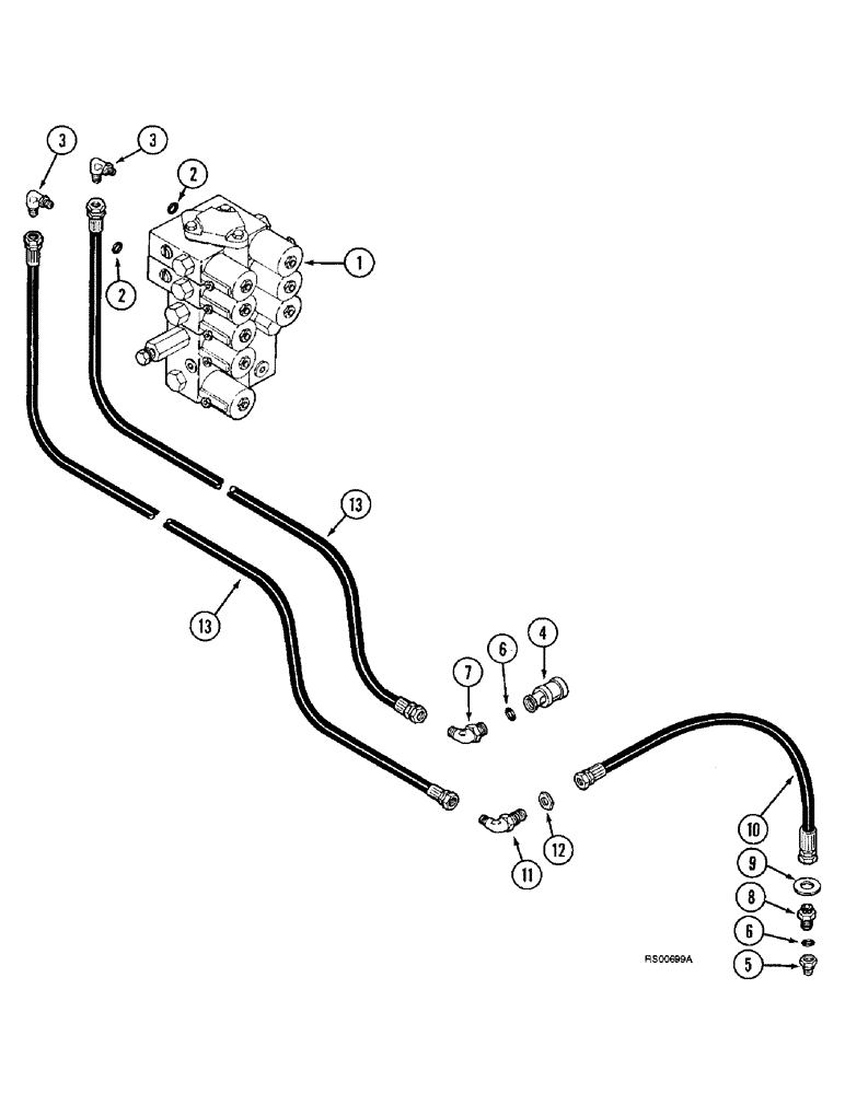 Схема запчастей Case IH 1680 - (8-64) - REEL FORE AND AFT SYSTEM (07) - HYDRAULICS