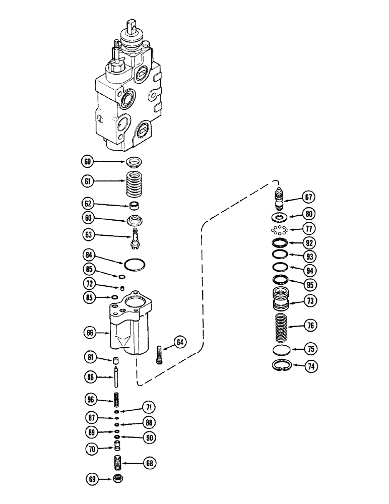 Схема запчастей Case IH 2096 - (8-310) - REMOTE CONTROL VALVE, ADD ON FOR SECOND OR THIRD CIRCUIT WITH LOAD CHECK (CONTD) (08) - HYDRAULICS