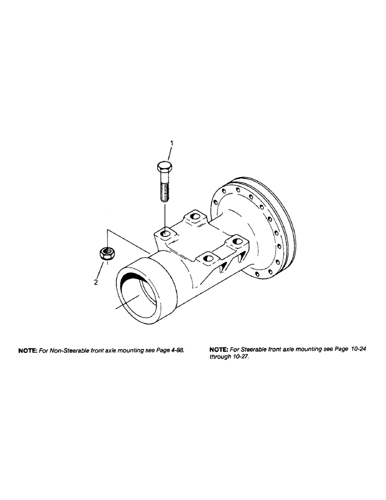 Схема запчастей Case IH 9110 - (04-89) - REAR AXLE MOUNT (04) - Drive Train