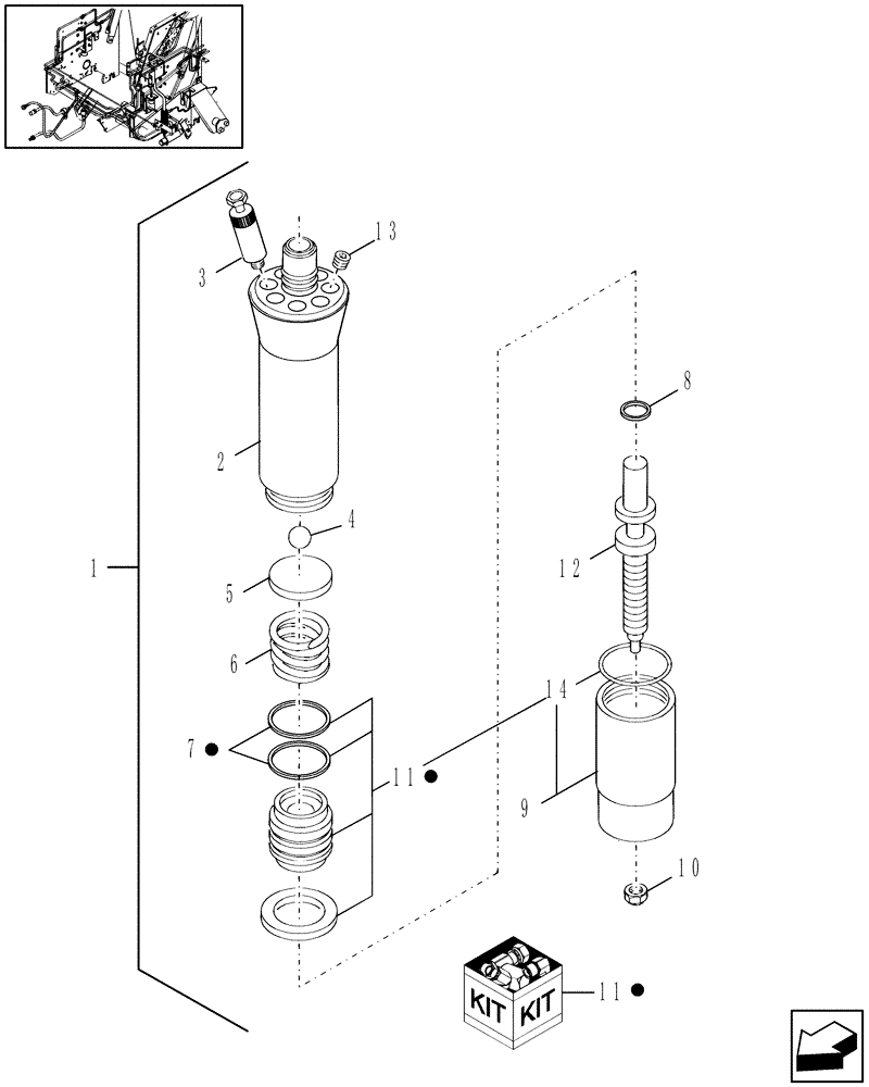 Схема запчастей Case IH RBX463 - (09.11) - LUBRICATION, OILER PUMP (09) - LUBRICATION