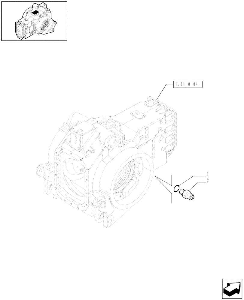 Схема запчастей Case IH PUMA 165 - (1.91.0[02]) - ELECTRIC SYSTEM CONTROL - SENSOR (10) - OPERATORS PLATFORM/CAB