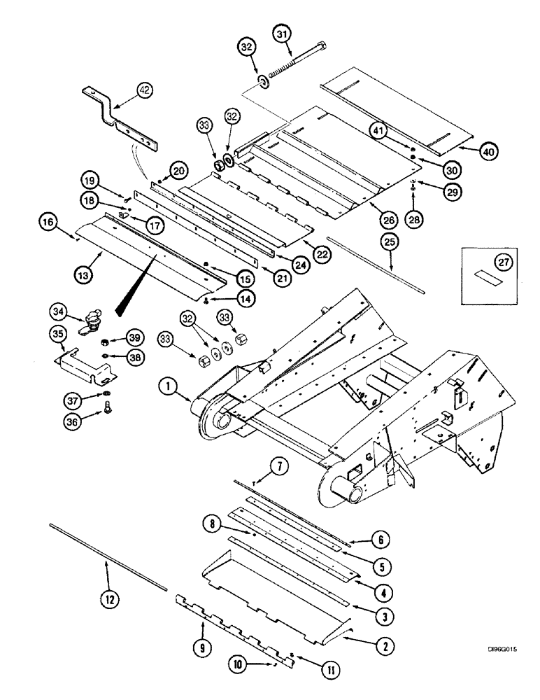 Схема запчастей Case IH 2166 - (9A-38) - FEEDER, COVERS (13) - FEEDER