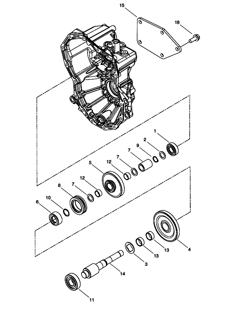 Схема запчастей Case IH SCOUT - (21.100.01[02]) - TRANSAXLE - 2WD (CONTINUED) (21) - TRANSMISSION