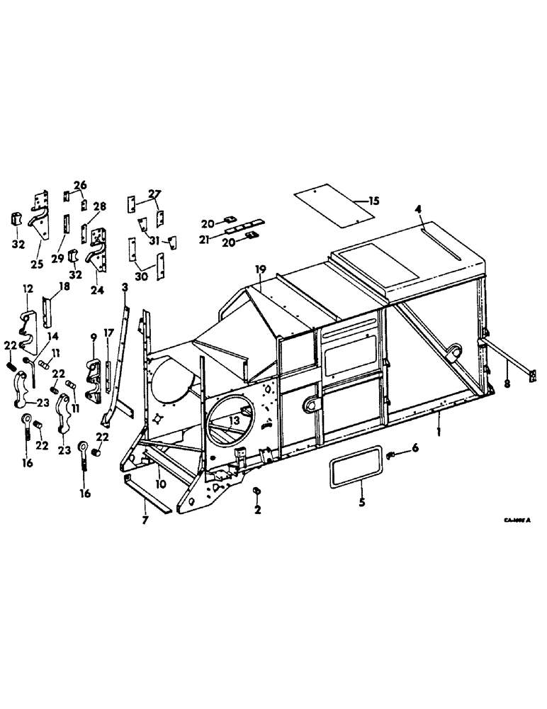 Схема запчастей Case IH 615 - (20-02) - SEPARATOR, SEPARATOR AND RELATED PARTS Separation