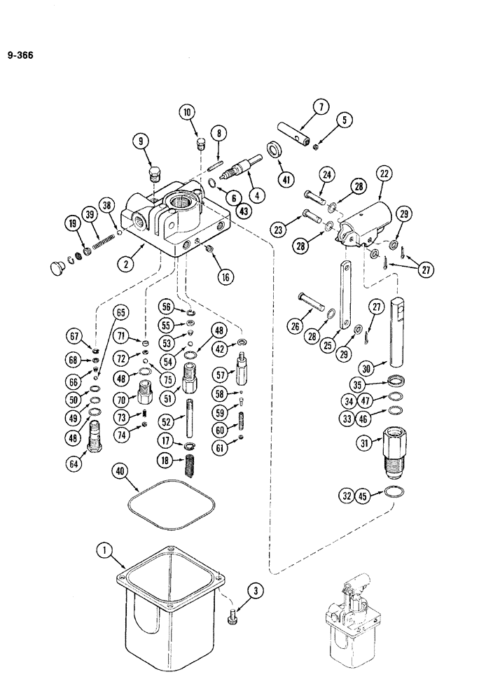 Схема запчастей Case IH 4994 - (9-366) - LIFT PUMP (CONTINUED) (09) - CHASSIS/ATTACHMENTS