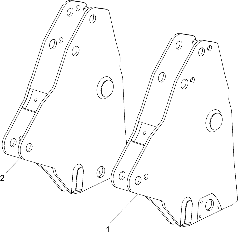 Схема запчастей Case IH LX760 - (82.100.AG[10]) - BEARING BOX, EXTENDED - MSL (82) - FRONT LOADER & BUCKET