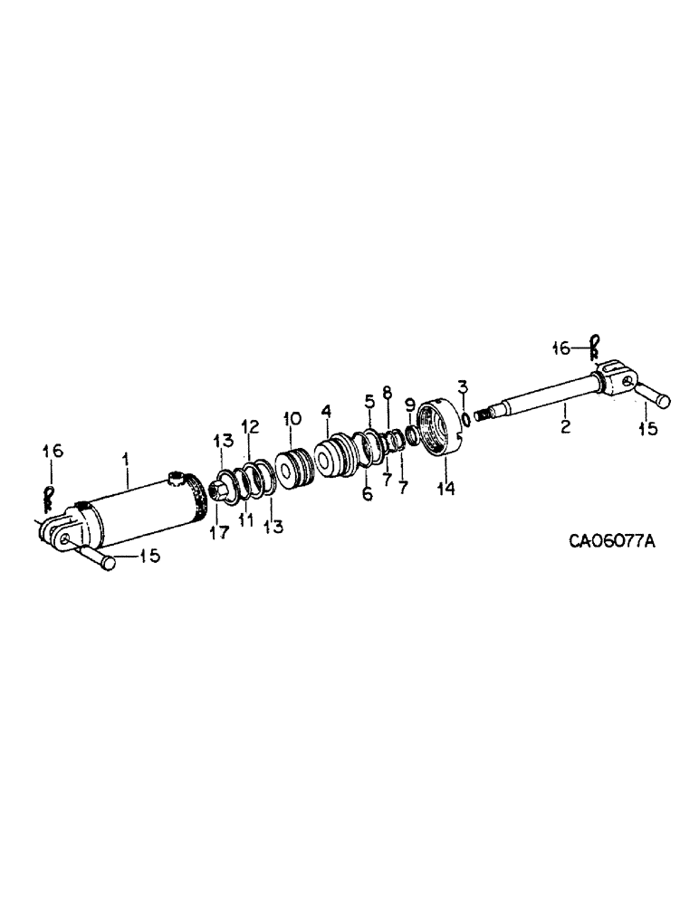 Схема запчастей Case IH 645 - (L-10) - HYDRAULIC CYLINDERS, HYDRAULIC CYLINDER, IH, 4 X 8 DOUBLE ACTING 