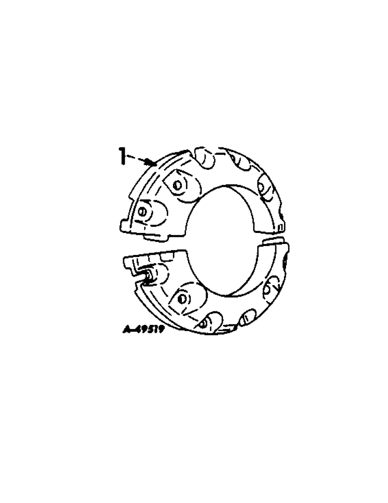 Схема запчастей Case IH 504 - (207[A]) - WHEELS, REAR WHEEL WEIGHTS, SPLIT TYPE, INTERNATIONAL TRACTORS W/24 INCH ATTACHED CLAMP WHEELS (11) - WHEELS