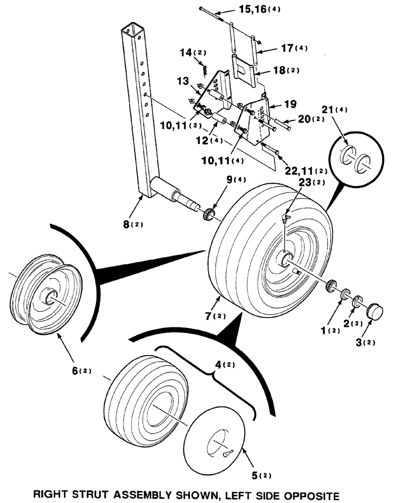 Схема запчастей Case IH 325 - (9-06) - GAGE WHEEL KIT (88) - ACCESSORIES