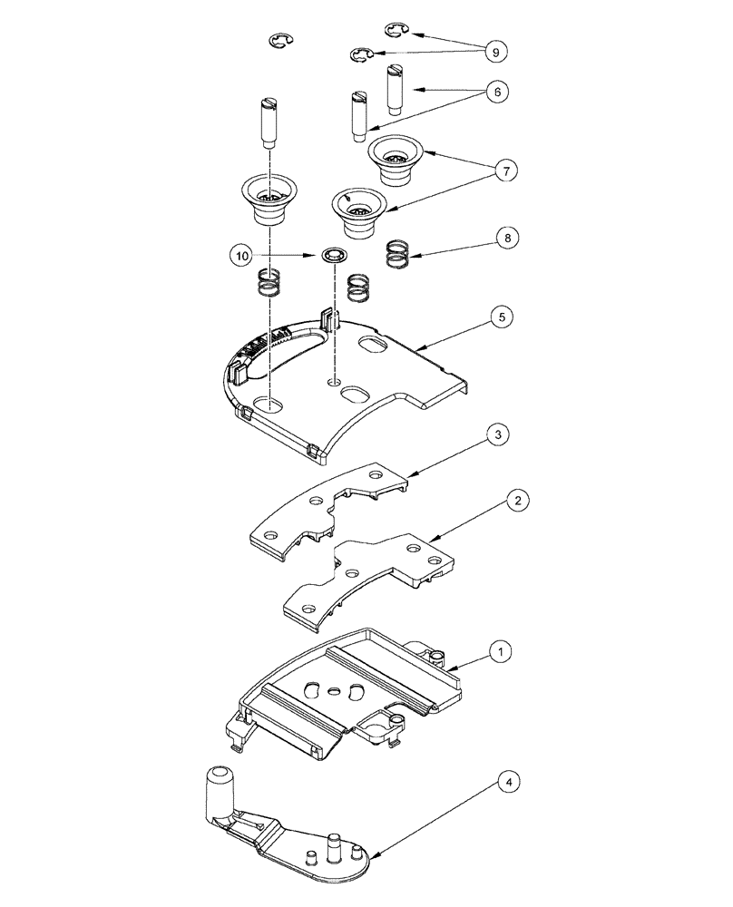 Схема запчастей Case IH 1200 - (L.10.B[15]) - SEED SINGULATOR (BSN CBJ0001610) L - Field Processing