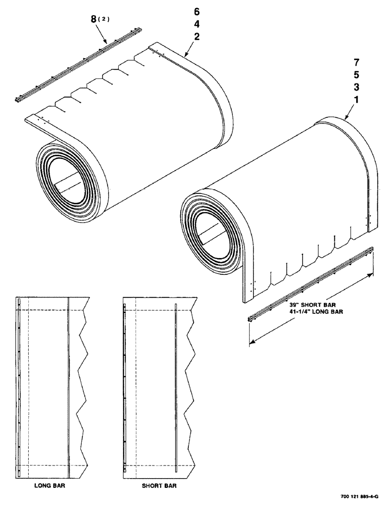 Схема запчастей Case IH 8240 - (5-06) - DRAPERS (58) - ATTACHMENTS/HEADERS