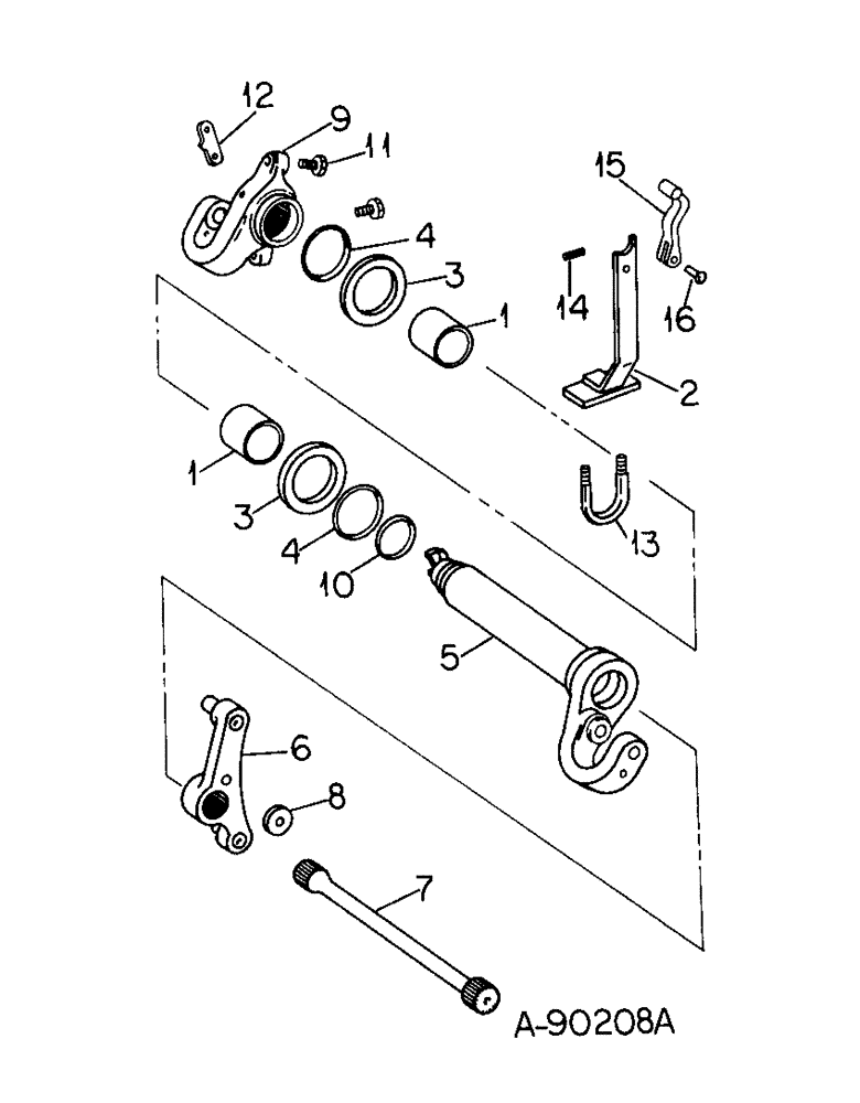 Схема запчастей Case IH 3488 - (10-19) - HYDRAULICS, DRAFT SENSING, TRACTOR WITH CATEGORY II, THREE POINT HITCH (07) - HYDRAULICS