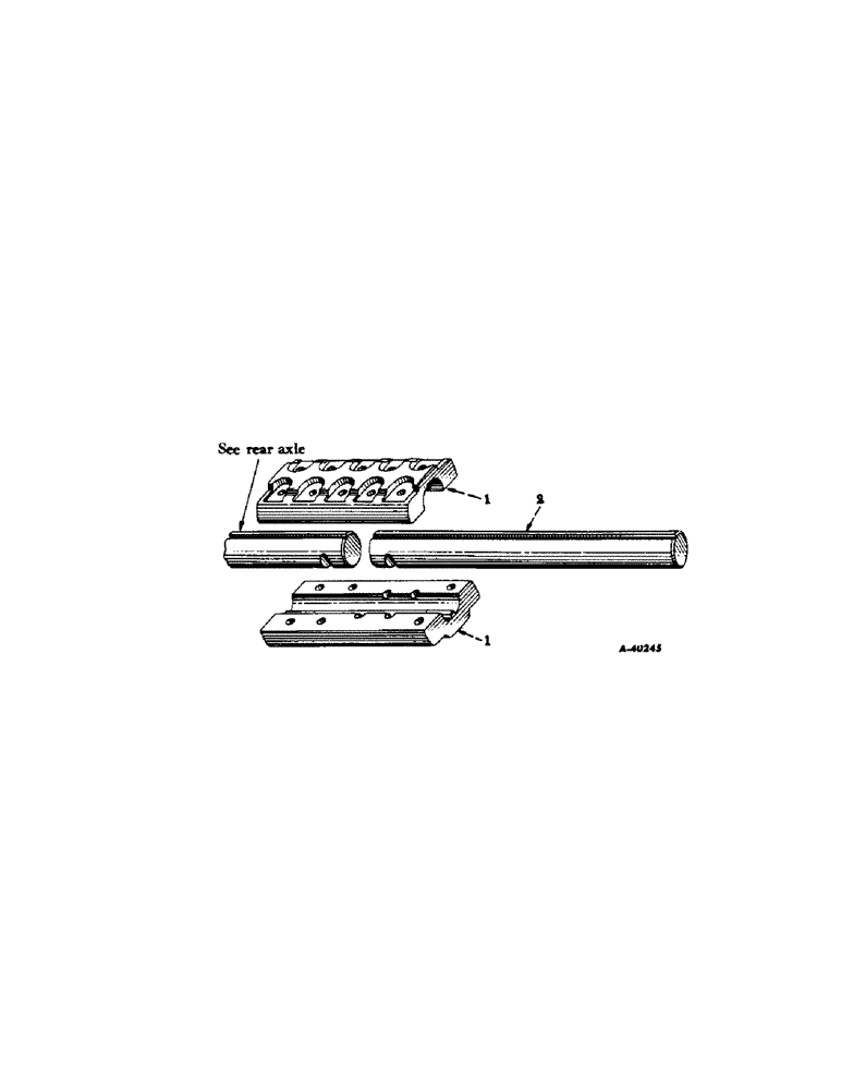 Схема запчастей Case IH 340 - (181[A]) - REAR AXLE, REAR AXLE EXTENSION FARMALL 340 SERIES (05) - REAR AXLE