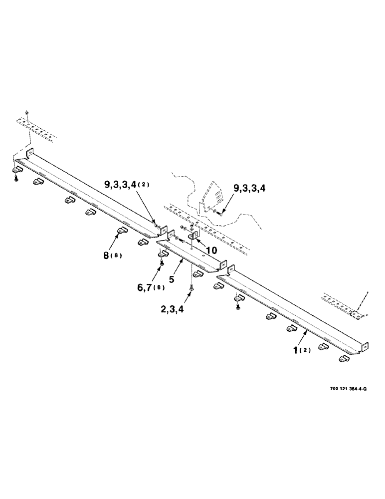 Схема запчастей Case IH 8830 - (7-20) - HEADER WEAR PLATE ASSEMBLIES, 14 FOOT (09) - CHASSIS