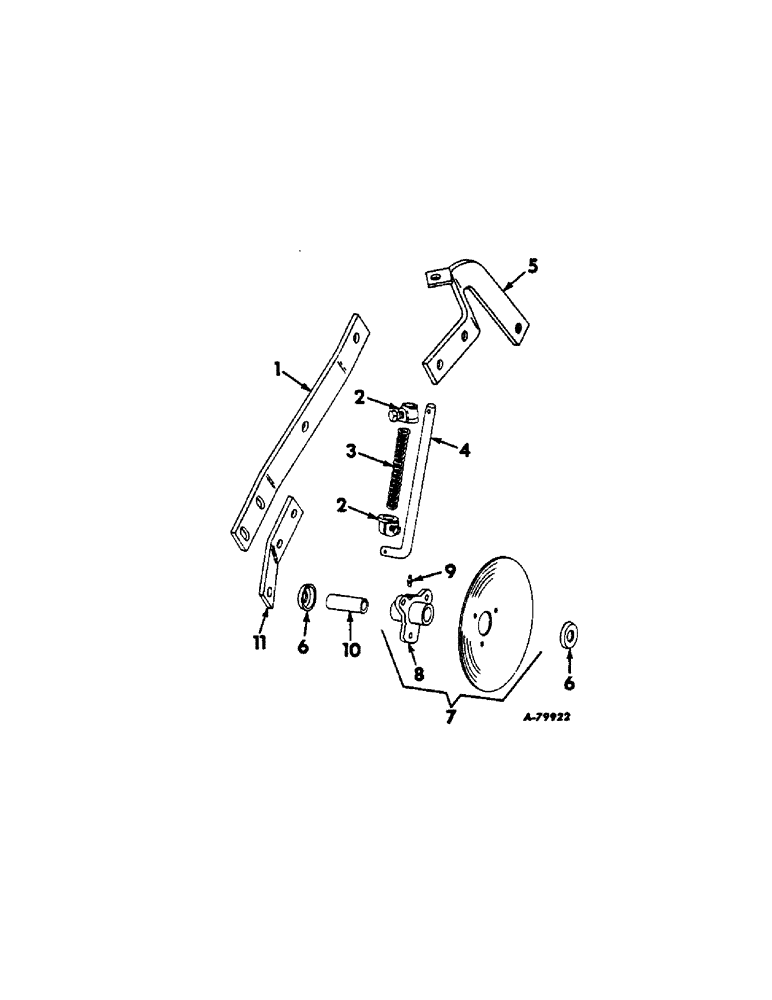 Схема запчастей Case IH 455 - (G-14) - DISK COVERING ATTACHMENT, W/O PRECISION BEARINGS, ONE PER ROW 