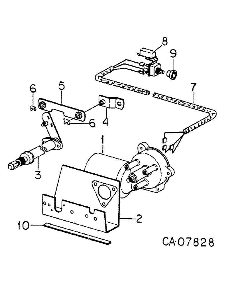 Схема запчастей Case IH 1586 - (08-19) - ELECTRICAL, WINDSHIELD WIPER MOTOR (06) - ELECTRICAL