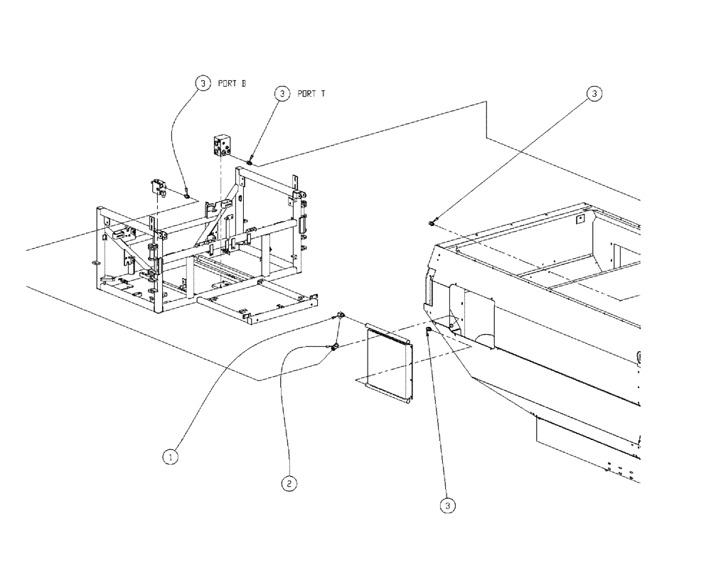 Схема запчастей Case IH 438 - (01-013) - BOX COOLER HYDRAULIC GROUP Basic Unit