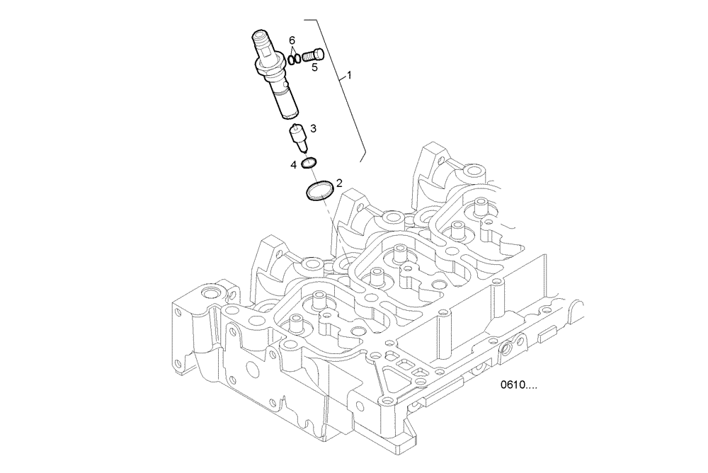 Схема запчастей Case IH F4BE0484F D600 - (1480.037) - INJECTORS 