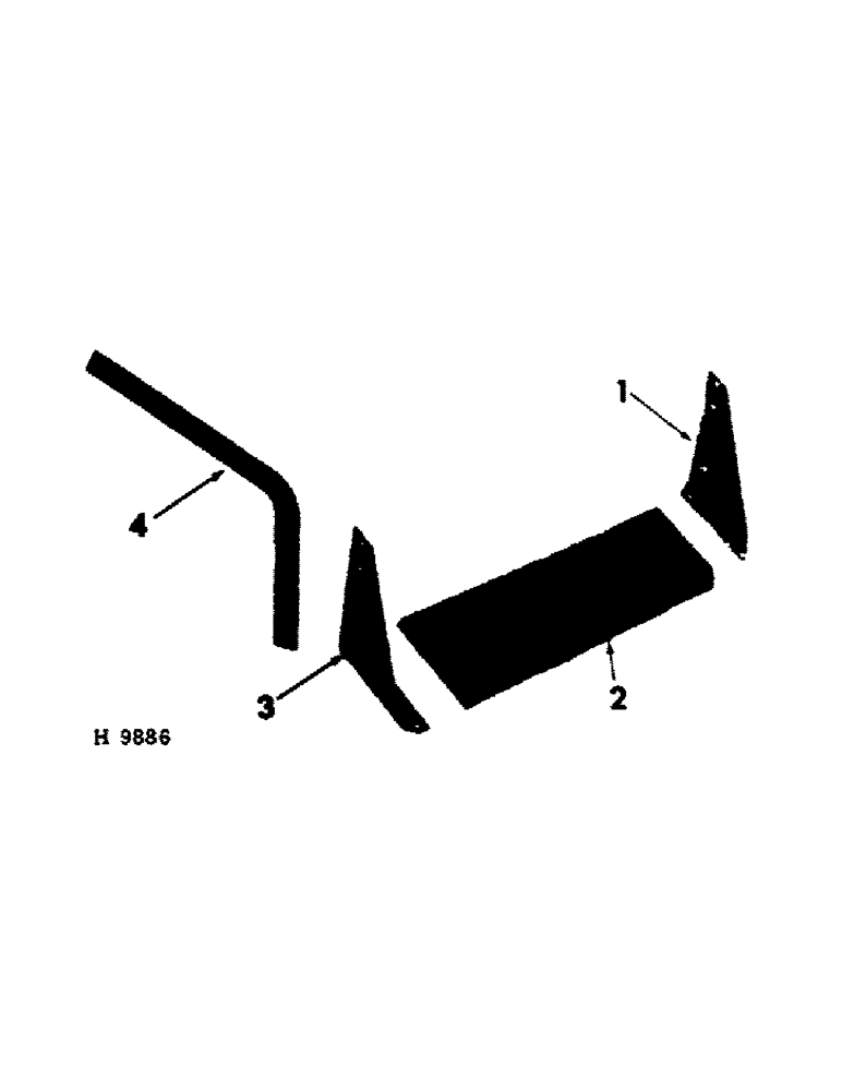 Схема запчастей Case IH 10 - (D-08[1]) - FOOTBOARD 