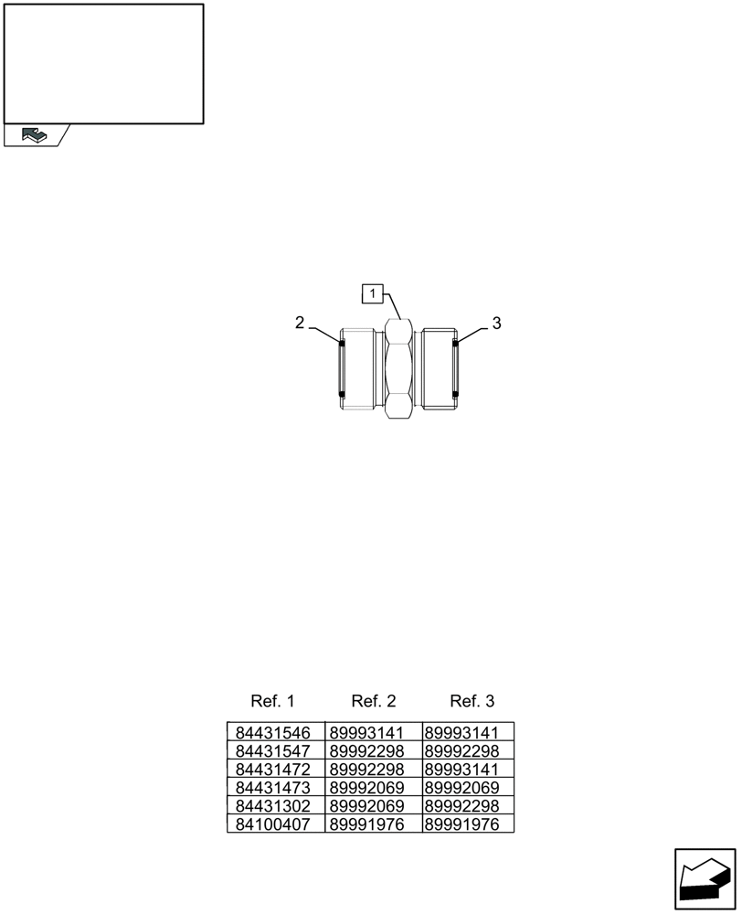 Схема запчастей Case IH LB333P - (07.502[02]) - HYDRAULIC FITTINGS (07) - HYDRAULIC SYSTEM