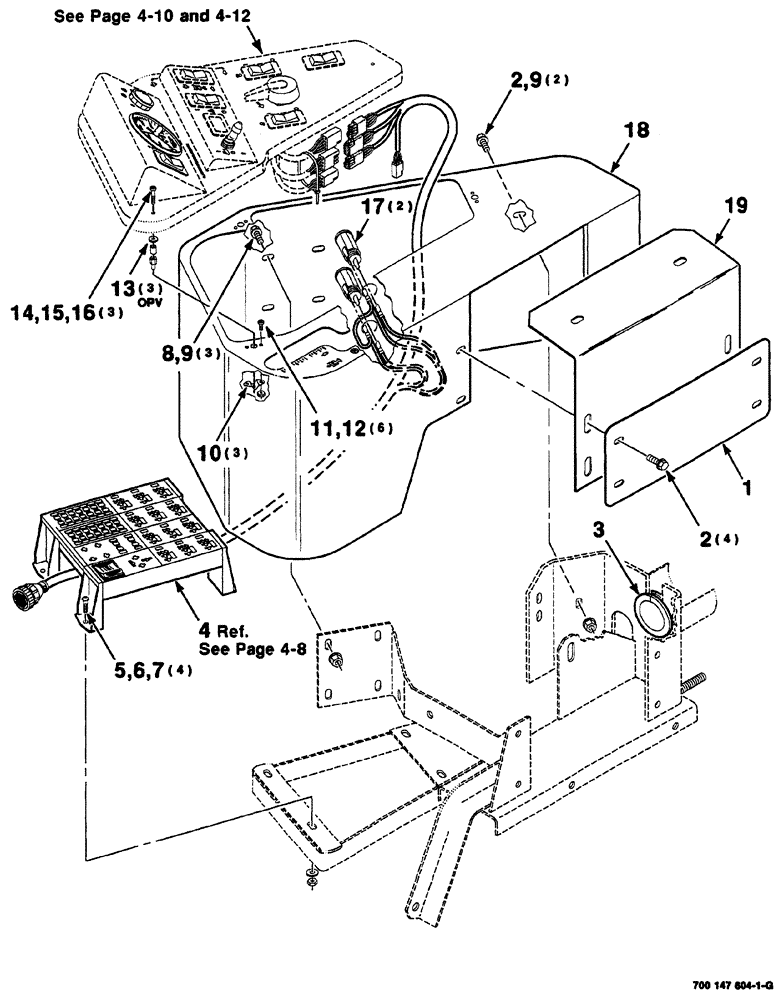 Схема запчастей Case IH 8860 - (04-06) - CONTROL HOUSING AND HARNESS ASSEMBLIES (55) - ELECTRICAL SYSTEMS