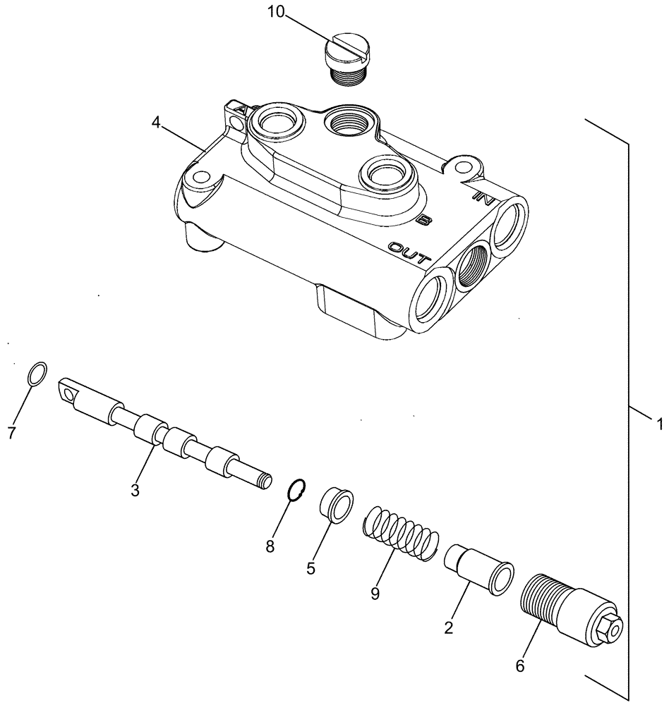 Схема запчастей Case IH CPX420 - (08-23) - DRUM HEIGHT CONTROL VALVE - ASN Y6T011031 (07) - HYDRAULICS