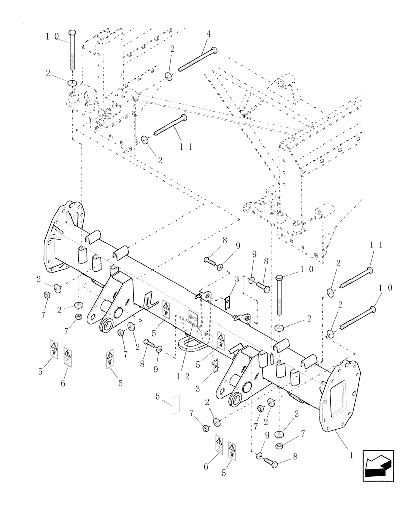 Схема запчастей Case IH 9120 - (44.104.01) - FRONT AXLE (44) - WHEELS