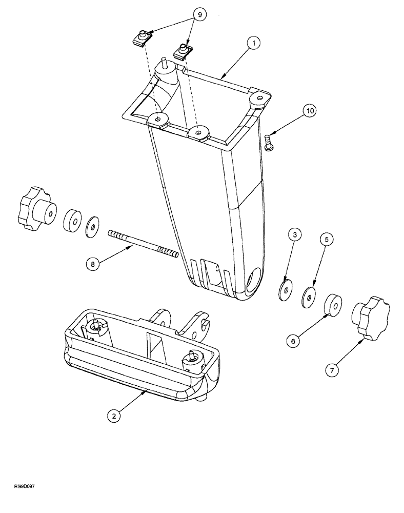 Схема запчастей Case IH AFS - (05-38) - CDU / ECDU MOUNTING (MX MAGNUM TRACTOR) (55) - ELECTRICAL SYSTEMS