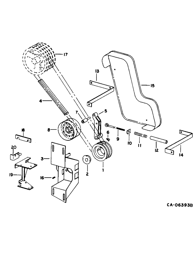 Схема запчастей Case IH 1470 - (10-45) - HYDRAULICS, HEADER AND REEL PUMP DRIVE (07) - HYDRAULICS