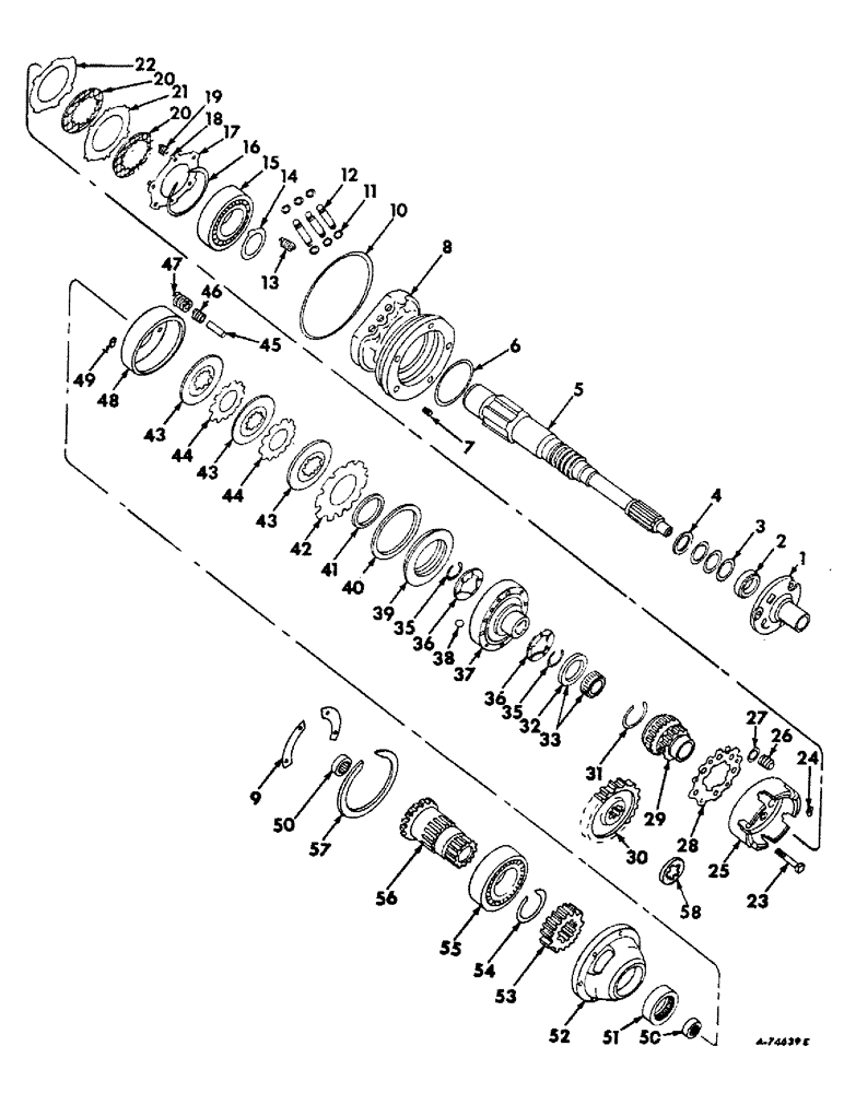 Схема запчастей Case IH 1586 - (07-24) - DRIVE TRAIN, TORQUE AMPLIFIER, GEAR DRIVE TRACTORS (04) - Drive Train