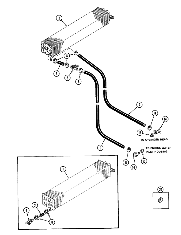 Схема запчастей Case IH 1896 - (9-436) - CAB, HEATER (09) - CHASSIS/ATTACHMENTS