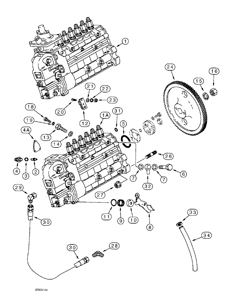 Схема запчастей Case IH 1688 - (3-06) - FUEL INJECTION PUMP AND DRIVE, 6TA-830 ENGINE (02) - FUEL SYSTEM