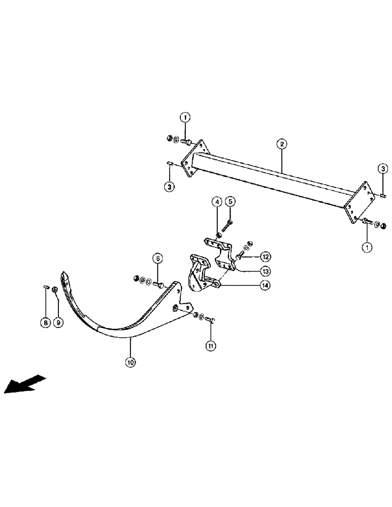 Схема запчастей Case IH 110 - (028) - NEEDLES (15) - TYING MECHANISM