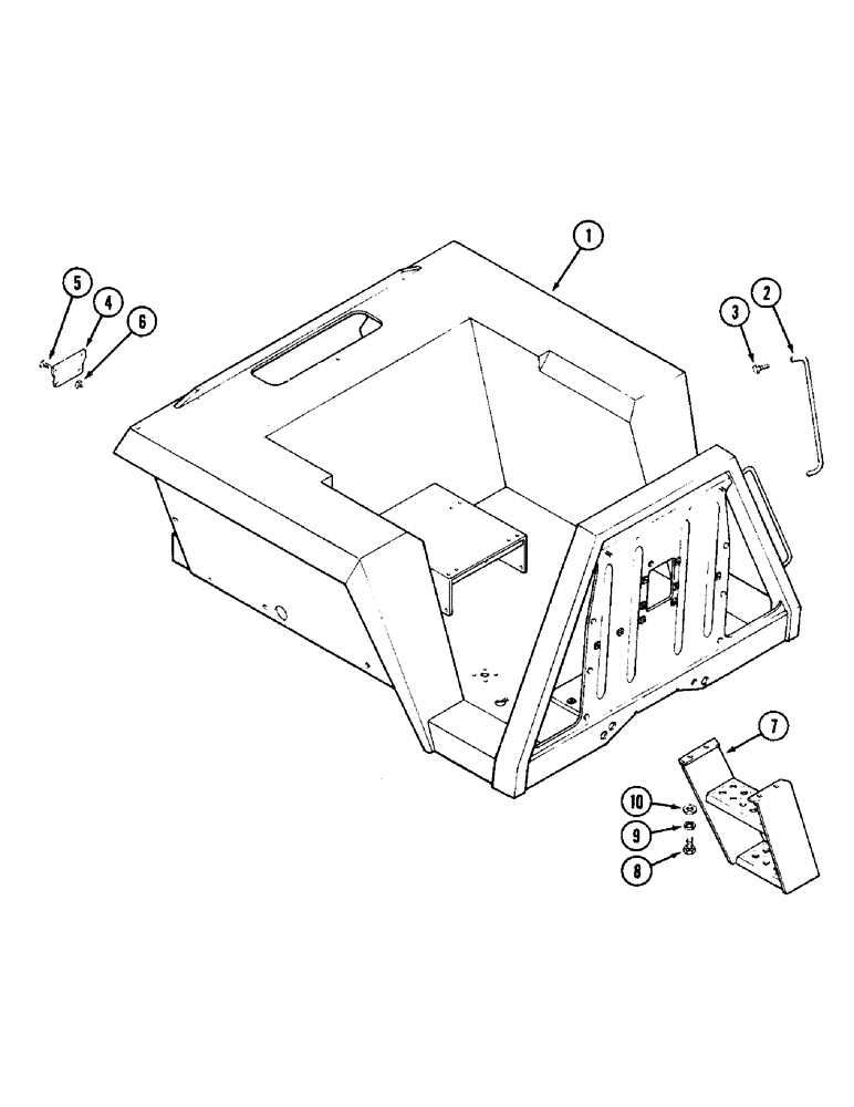 Схема запчастей Case IH 2090 - (9-548) - PLATFORM AND FENDERS, WITHOUT CAB (09) - CHASSIS/ATTACHMENTS