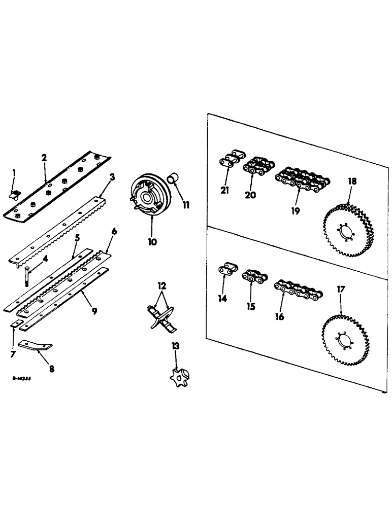 Схема запчастей Case IH 303 - (300) - GROUND EAR CORN FEED, SERIAL NO. 2751 TO 9427 (88) - ACCESSORIES