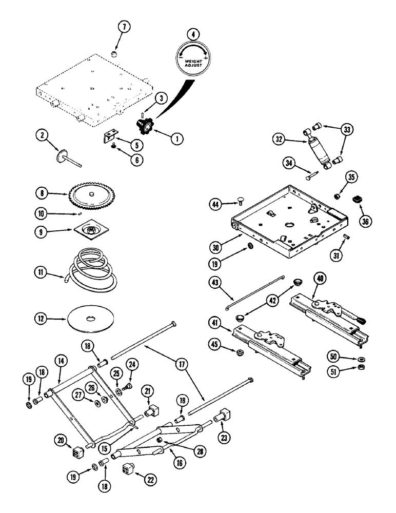 Схема запчастей Case IH 3294 - (9-416) - VINYL SEAT, WITHOUT SWIVEL, A139547 (09) - CHASSIS/ATTACHMENTS