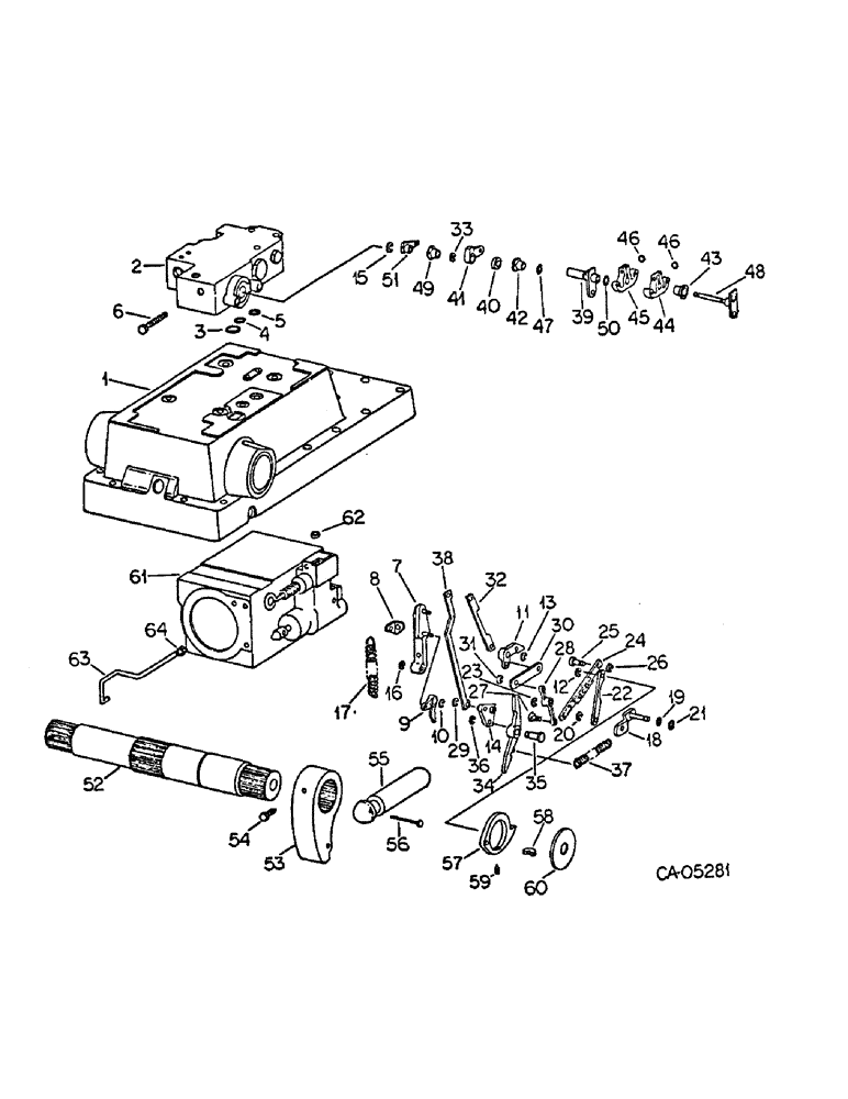 Схема запчастей Case IH HYDRO 186 - (10-20) - HYDRAULIC, HYDRAULIC DRAFT CONTROL, H186 WITH SERIAL NO. 12000 AND ABOVE (07) - HYDRAULICS