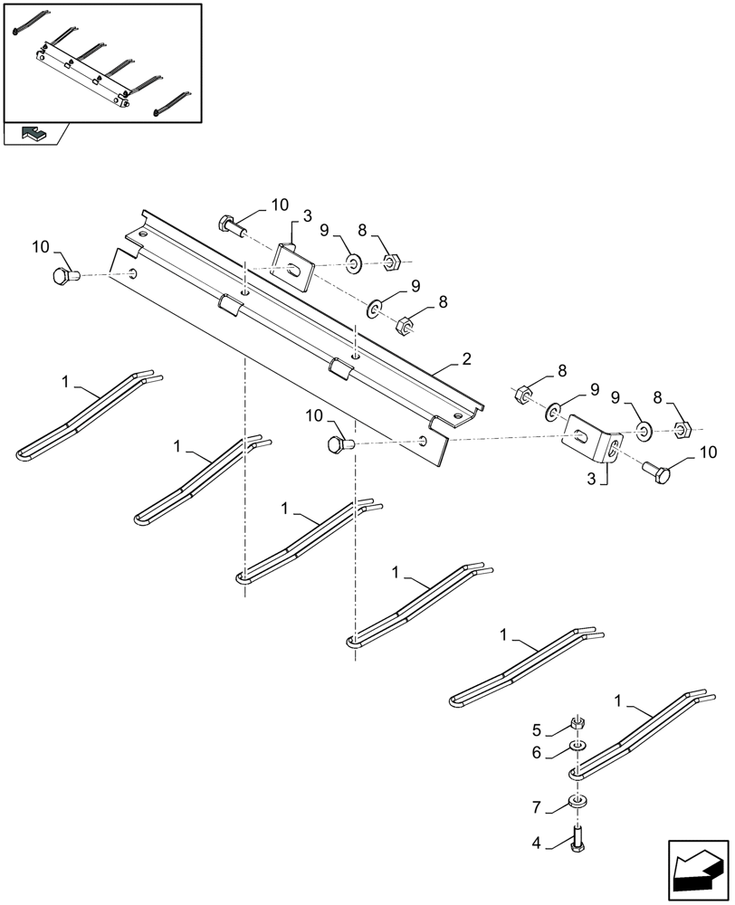 Схема запчастей Case IH LBX432S - (15.01A[01]) - NEEDLES - CLEANING KIT - D440 (15) - KNOTTER /WRAPPER