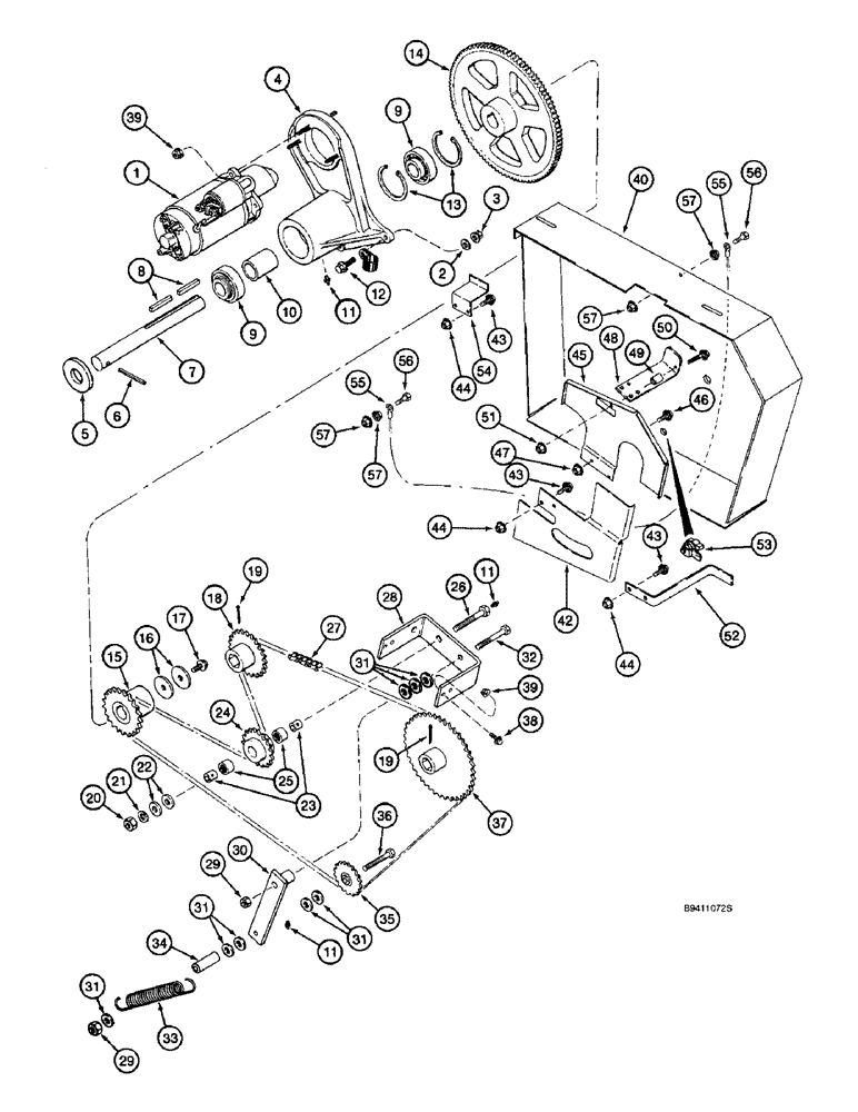 Схема запчастей Case IH 2166 - (9A-46) - FEEDER REVERSER, WITH ROCK TRAP (13) - FEEDER