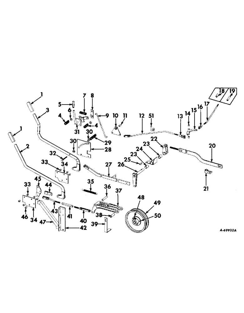 Схема запчастей Case IH 503 - (144) - SEPARATOR DRIVE CLUTCH AND THROTTLE, CONTROL, SERIAL NO 2430 AND BELOW (72) - SEPARATION