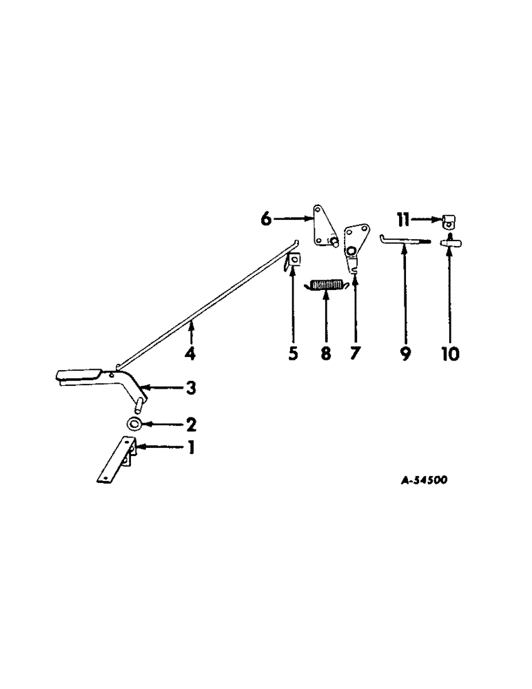 Схема запчастей Case IH 230 - (378) - ATTACHMENTS, FOOT PEDAL ACCELERATOR Attachments