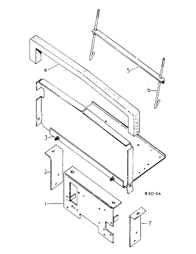 Схема запчастей Case IH 785 - (08-051) - BATTERY TRAY, MACHINES FITTED W/CAB (06) - ELECTRICAL